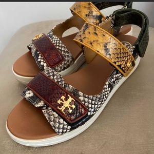 Snake print Tory Burch sandals